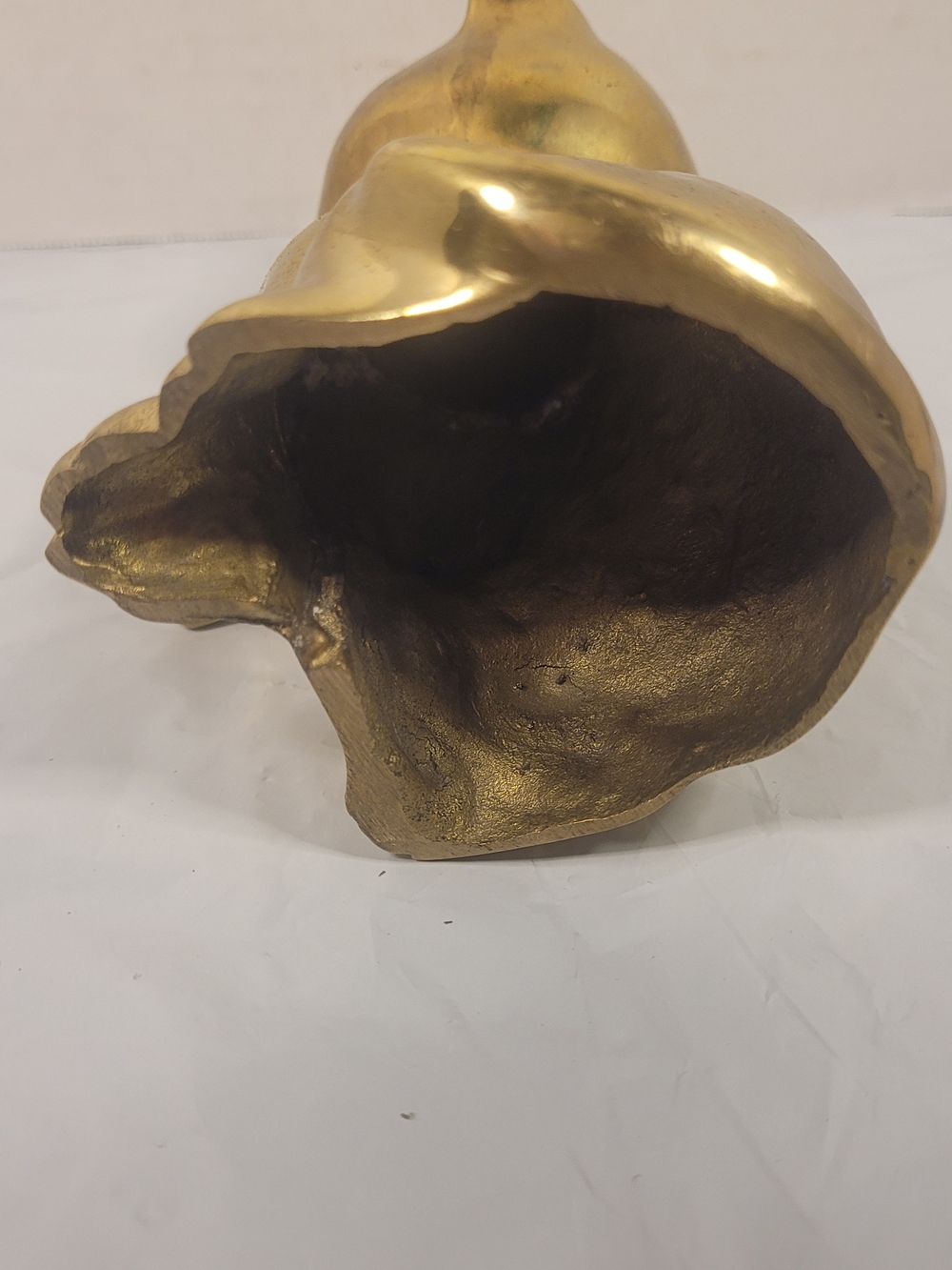 Brass-Look Gold Cat Figurine Decorative Accent - Picture 6 of 6